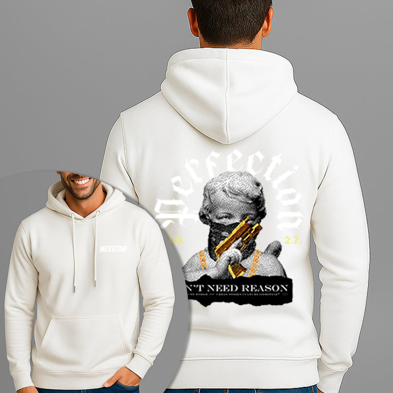 Moletom Canguru Estampado Anjo Perfection Bolado Flanelado Algodão 75% e 25% Poliéster Nexstar