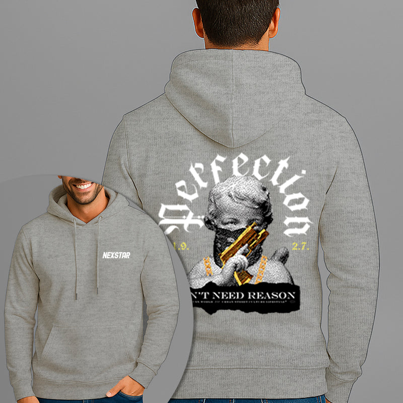 Moletom Canguru Estampado Anjo Perfection Bolado Flanelado Algodão 75% e 25% Poliéster Nexstar