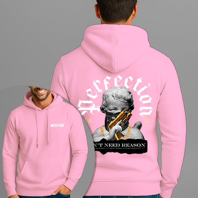 Moletom Canguru Estampado Anjo Perfection Bolado Flanelado Algodão 75% e 25% Poliéster Nexstar