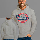 Moletom Canguru Estampado Chicago College Flanelado Algodão 75% e 25% Poliéster Nexstar