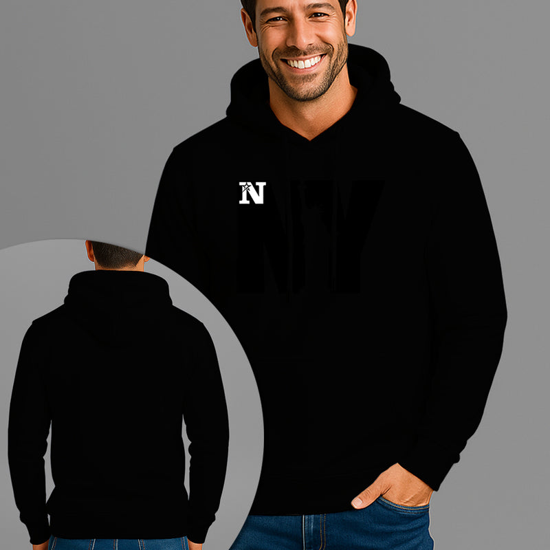 Moletom Canguru Estampado NY Liberty City Flanelado Algodão 75% e 25% Poliéster Nexstar