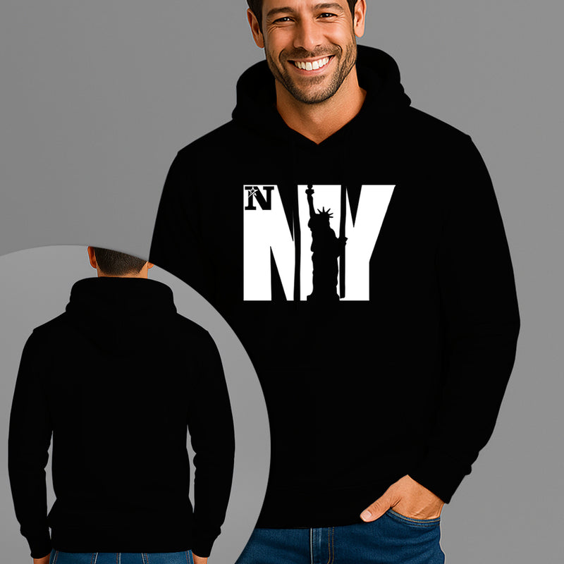 Moletom Canguru Estampado Skull Smoked Flanelado Algodão 75% e 25% Poliéster Nexstar