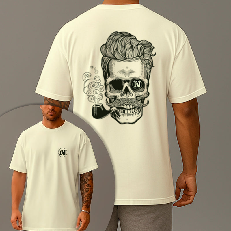 Camiseta Oversized Estampada Samurai Japan Algodão Premium Fio 30.1 Penteado Nexstar