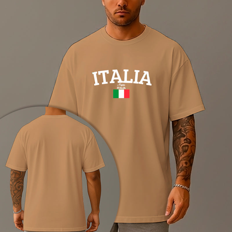Camiseta Oversized Estampada Italia Nexstar Algodão Premium Fio 30.1 Penteado Nexstar