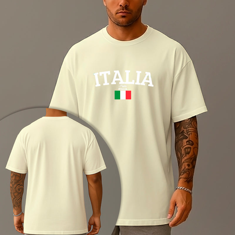 Camiseta Oversized Estampada Italia Nexstar Algodão Premium Fio 30.1 Penteado Nexstar