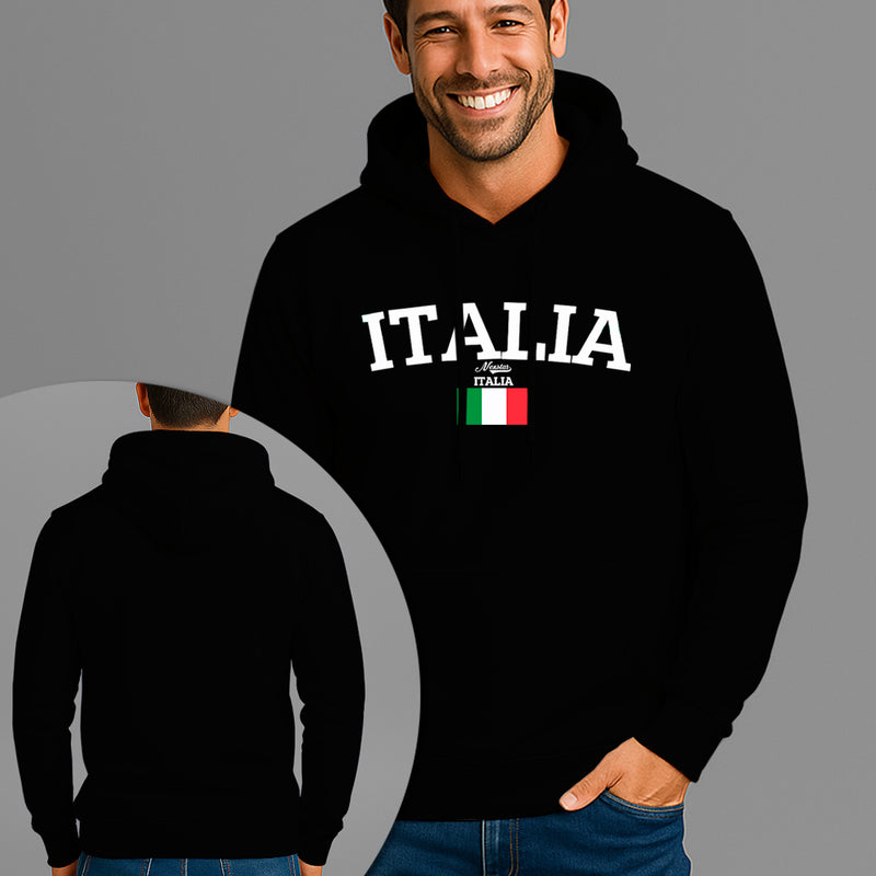 Moletom Canguru Estampado Italia Nexstar Flanelado Algodão 75% e 25% Poliéster Nexstar