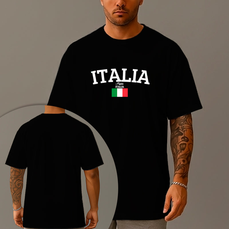 Camiseta Oversized Estampada Italia Nexstar Algodão Premium Fio 30.1 Penteado Nexstar