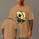 Camiseta Oversized Estampada Sorte Nas Cartas Algodão Premium Fio 30.1 Penteado Nexstar