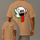 Camiseta Oversized Estampada Fanstasminha Boo Algodão Premium Fio 30.1 Penteado Nexstar