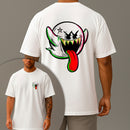 Camiseta Oversized Estampada Fanstasminha Boo Algodão Premium Fio 30.1 Penteado Nexstar