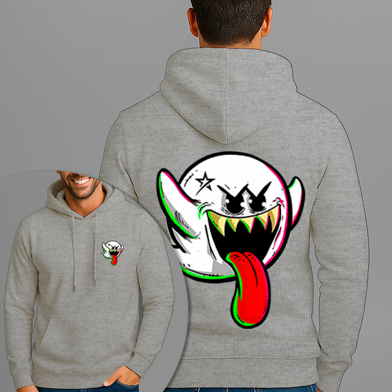 Moletom Canguru Estampado Fanstasminha Boo Flanelado Algodão 75% e 25% Poliéster Nexstar