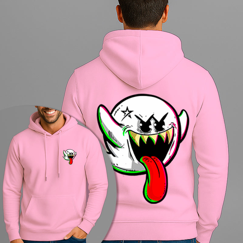 Moletom Canguru Estampado Fanstasminha Boo Flanelado Algodão 75% e 25% Poliéster Nexstar