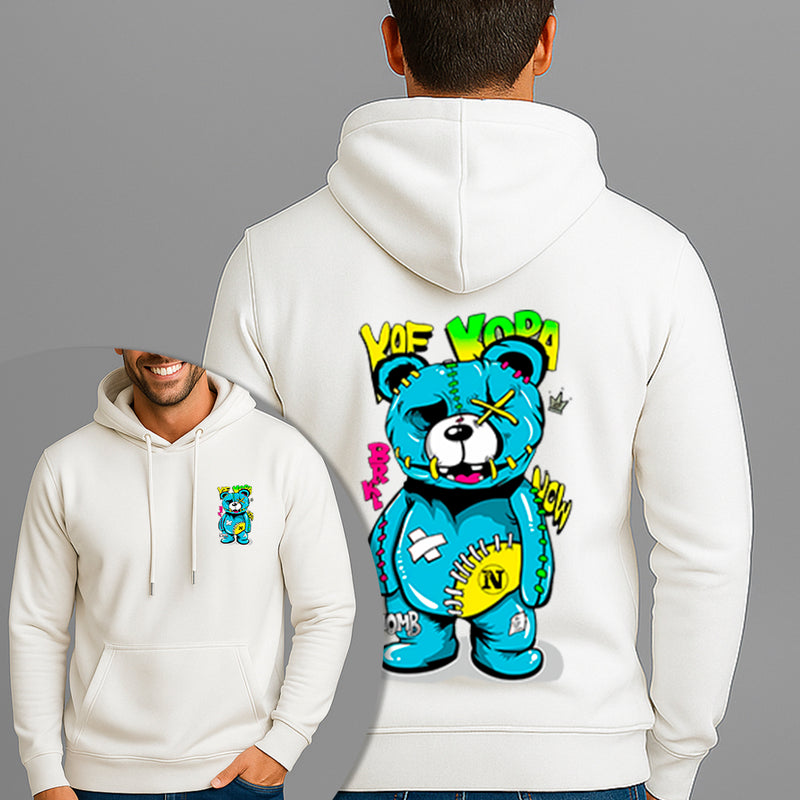 Moletom Canguru Estampado Urso Kopa Flanelado Algodão 75% e 25% Poliéster Nexstar