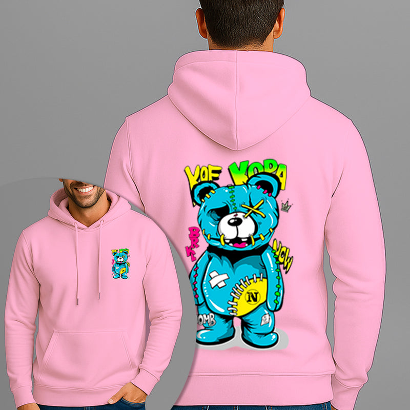 Moletom Canguru Estampado Urso Kopa Flanelado Algodão 75% e 25% Poliéster Nexstar