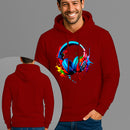 Moletom Canguru Estampado Headset Colors Flanelado Algodão 75% e 25% Poliéster Nexstar