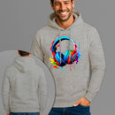 Moletom Canguru Estampado Headset Colors Flanelado Algodão 75% e 25% Poliéster Nexstar