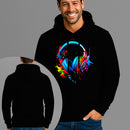 Moletom Canguru Estampado Headset Colors Flanelado Algodão 75% e 25% Poliéster Nexstar