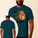 Camiseta Estampada Yeshua Leão 100% Algodão Premium Fio 30.1 Penteado Vest Sagrada