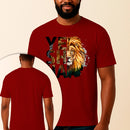 Camiseta Estampada Yeshua Leão 100% Algodão Premium Fio 30.1 Penteado Vest Sagrada