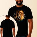 Camiseta Estampada Yeshua Leão 100% Algodão Premium Fio 30.1 Penteado Vest Sagrada