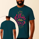 Camiseta Estampada Filha do Rei 100% Algodão Premium Fio 30.1 Penteado Vest Sagrada