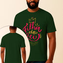 Camiseta Estampada Filha do Rei 100% Algodão Premium Fio 30.1 Penteado Vest Sagrada