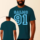 Camiseta Estampada Salmo 91 100% Algodão Premium Fio 30.1 Penteado Vest Sagrada