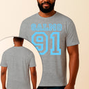 Camiseta Estampada Salmo 91 100% Algodão Premium Fio 30.1 Penteado Vest Sagrada