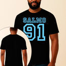 Camiseta Estampada Salmo 91 100% Algodão Premium Fio 30.1 Penteado Vest Sagrada