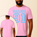 Camiseta Estampada Salmo 91 100% Algodão Premium Fio 30.1 Penteado Vest Sagrada