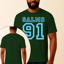 Camiseta Estampada Salmo 91 100% Algodão Premium Fio 30.1 Penteado Vest Sagrada