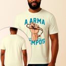 Camiseta Estampada Terço Mariano 100% Algodão Premium Fio 30.1 Penteado Vest Sagrada