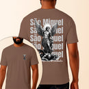 Camiseta Estampada São Miguel Defendei-nos no Combate 100% Algodão Premium Fio 30.1 Penteado Vest Sagrada