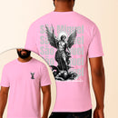 Camiseta Estampada São Miguel Defendei-nos no Combate 100% Algodão Premium Fio 30.1 Penteado Vest Sagrada