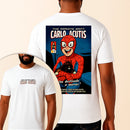 Camiseta Estampada São Carlo Acutis Homem Aranha 100% Algodão Premium Fio 30.1 Penteado Vest Sagrada
