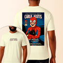 Camiseta Estampada São Carlo Acutis Homem Aranha 100% Algodão Premium Fio 30.1 Penteado Vest Sagrada