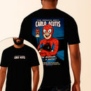 Camiseta Estampada São Carlo Acutis Homem Aranha 100% Algodão Premium Fio 30.1 Penteado Vest Sagrada