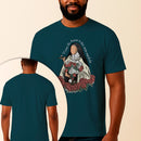 Camiseta Estampada Santa Teresinha Viver de Amor 100% Algodão Premium Fio 30.1 Penteado Vest Sagrada