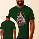 Camiseta Estampada Santa Teresinha Viver de Amor 100% Algodão Premium Fio 30.1 Penteado Vest Sagrada