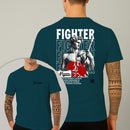Camiseta Estampada Fighter 100% Algodão Premium Fio 30.1 Penteado Nexstar