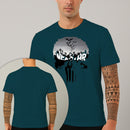 Camiseta Estampada Bat Skull 100% Algodão Premium Fio 30.1 Penteado Nexstar