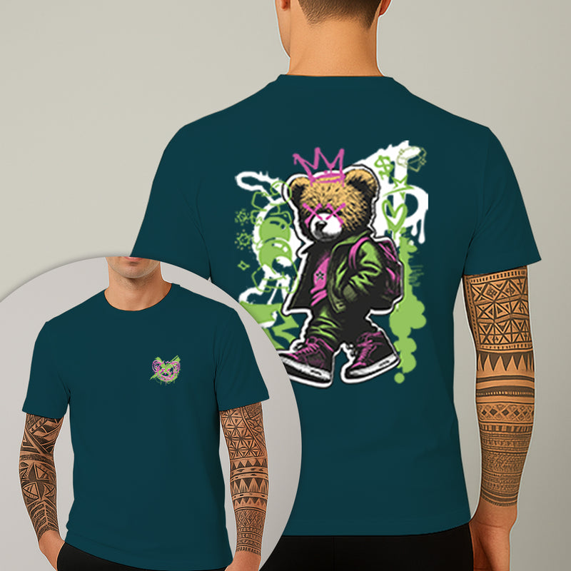 Camiseta Estampada Urso Bag 100% Algodão Premium Fio 30.1 Penteado Nexstar