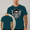 Camiseta Estampada Capitão Caveira 100% Algodão Premium Fio 30.1 Penteado Nexstar