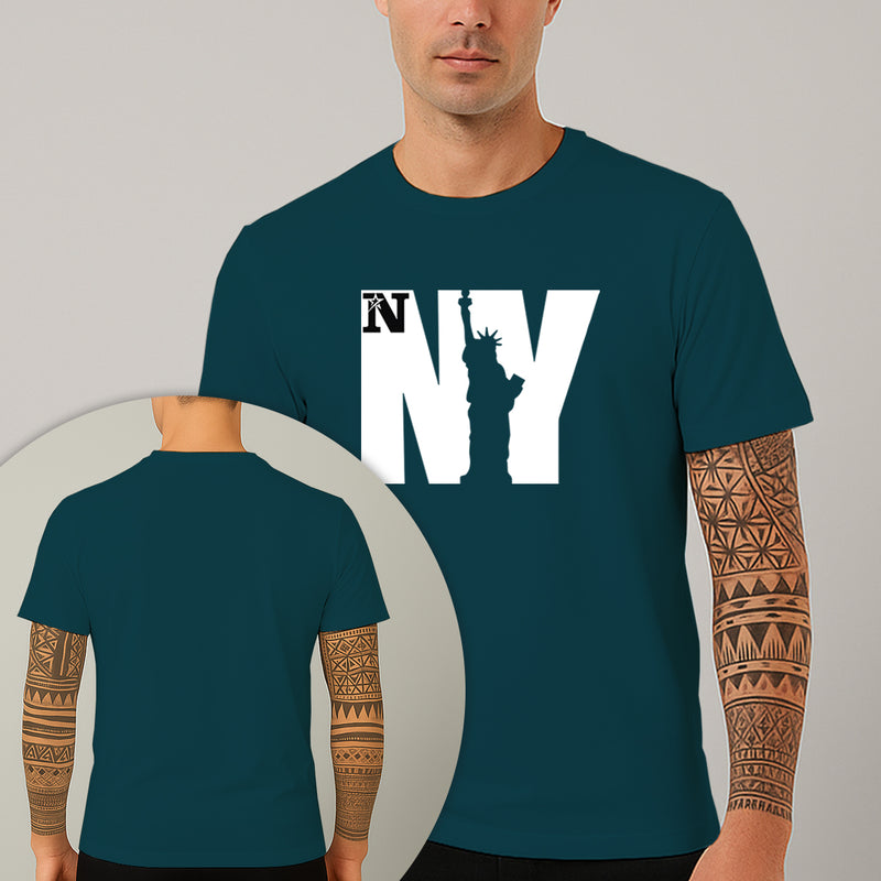 Camiseta Estampada Skull Smoked 100% Algodão Premium Fio 30.1 Penteado Nexstar