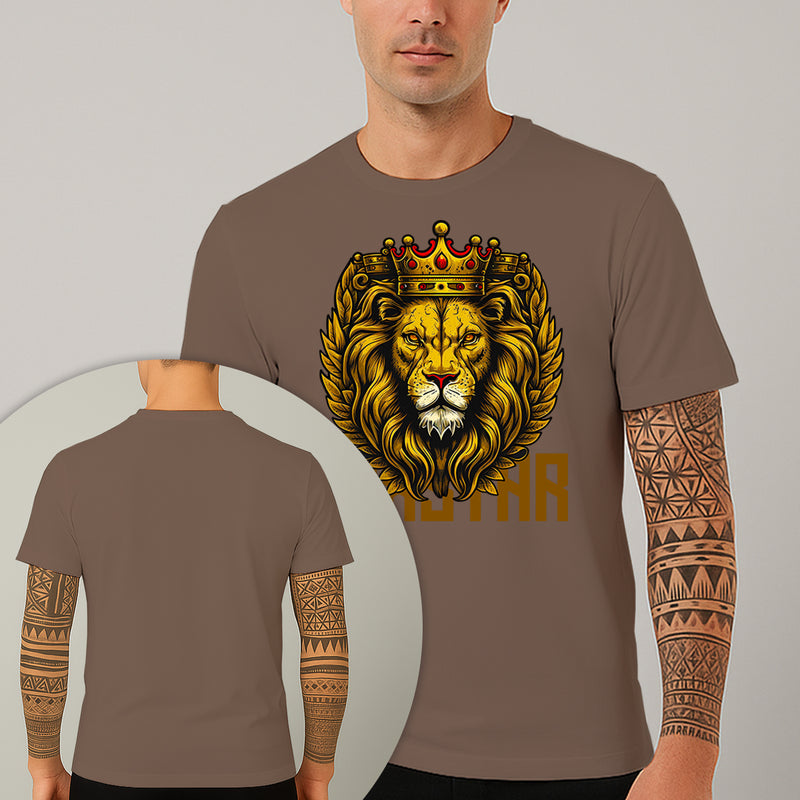 Camiseta Estampada Leão Rei 100% Algodão Premium Fio 30.1 Penteado Nexstar