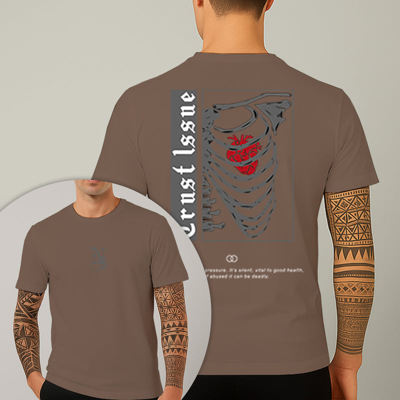 Camiseta Estampada Trust Issue 100% Algodão Premium Fio 30.1 Penteado Nexstar