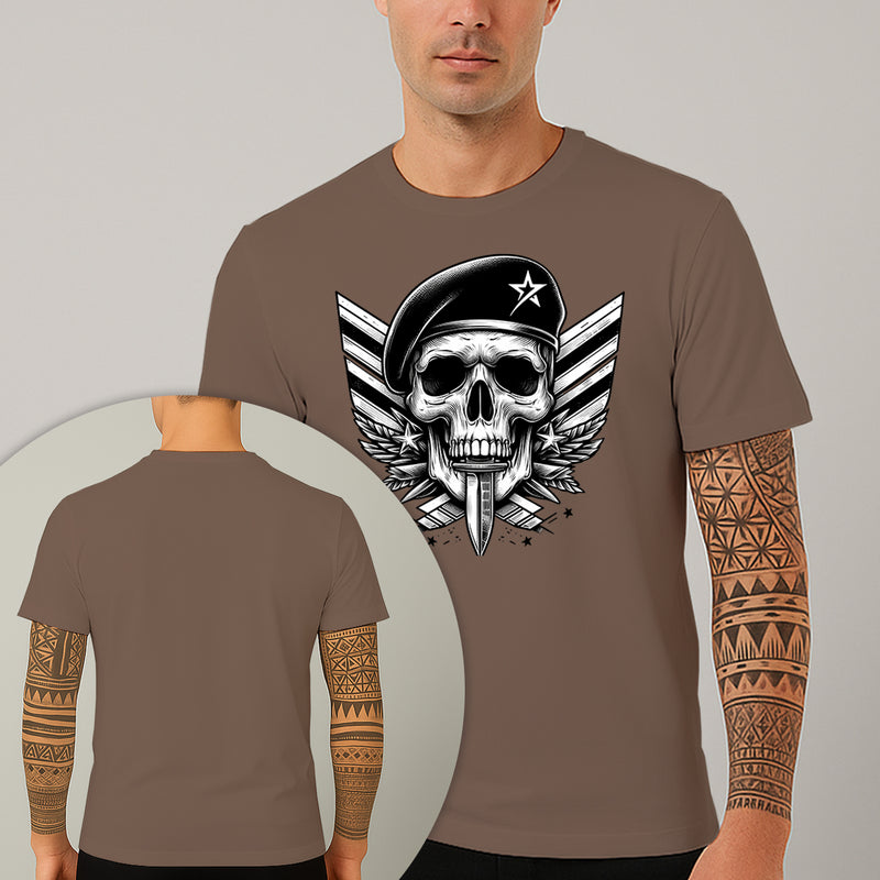 Camiseta Estampada Capitão Caveira 100% Algodão Premium Fio 30.1 Penteado Nexstar