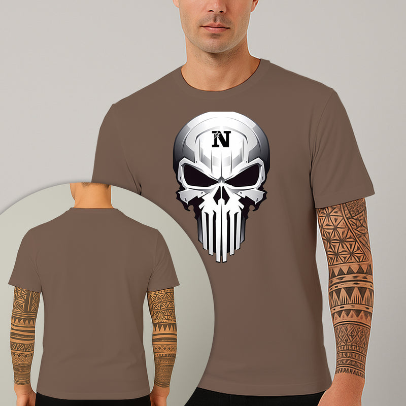 Camiseta Estampada Caveira Blindada 100% Algodão Premium Fio 30.1 Penteado Nexstar