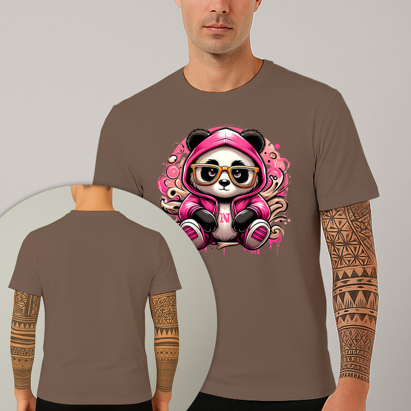 Camiseta Estampada Panda Bolado 100% Algodão Premium Fio 30.1 Penteado Nexstar