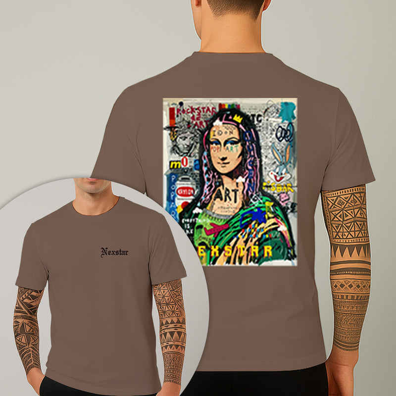 Camiseta Estampada Monalisa Mona Nex 100% Algodão Premium Fio 30.1 Penteado Nexstar
